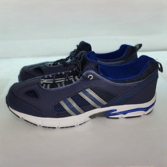 Blue Grey & White Sneakers for Men Size 9 EW - Picture 2 of 9